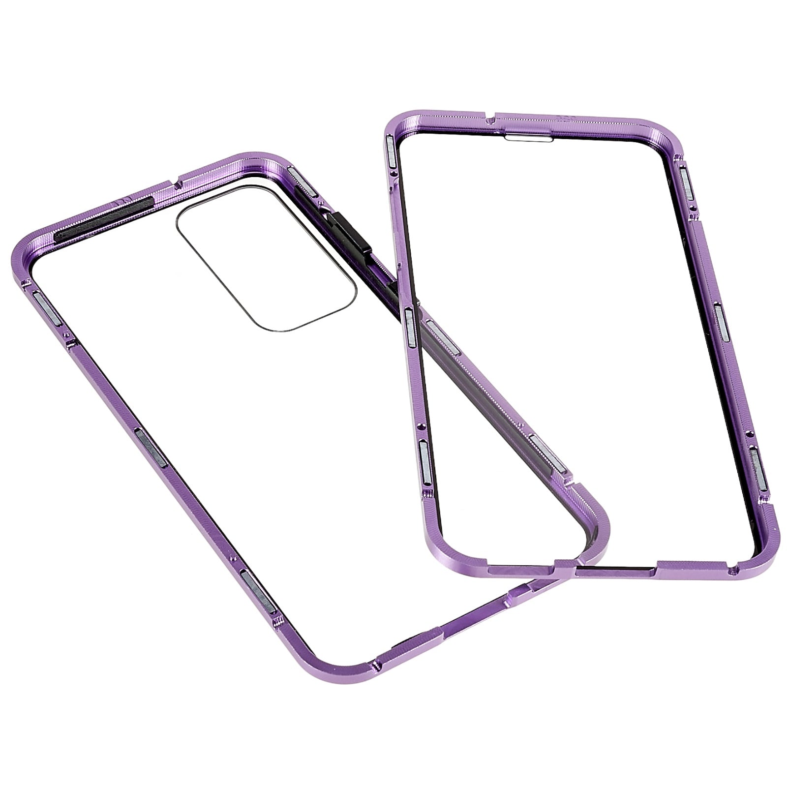 Magnetic Double-Sided Tempered Glass Phone Case for Samsung Galaxy S23 Metal Frame Full Body Clear Phone Cover Magnetic Double-Sided Tempered Glass Phone Case for Samsung Galaxy S23 Metal Frame Full Body Clear Phone Cover